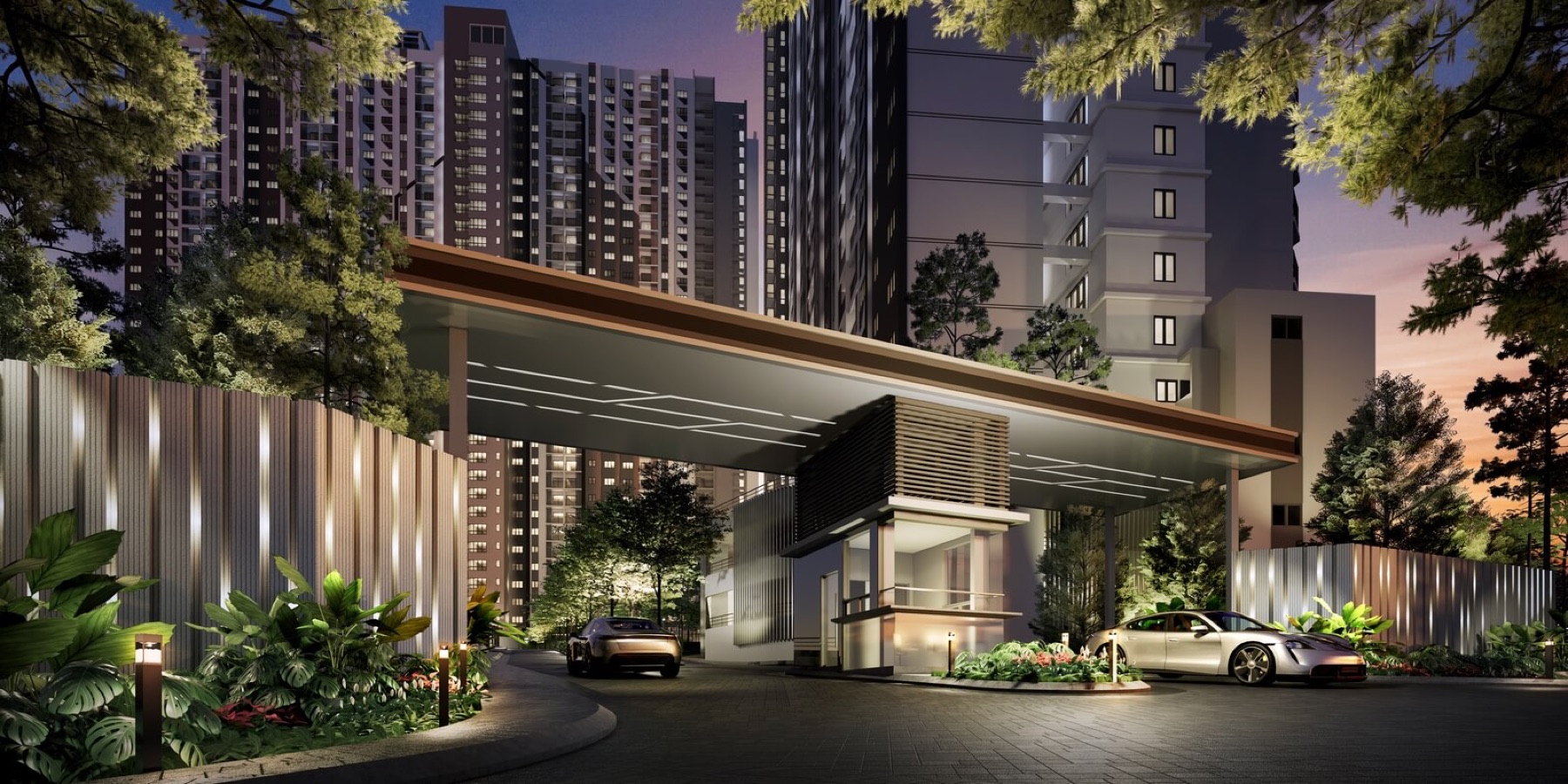 Aster Hill arrival entrance artist impression